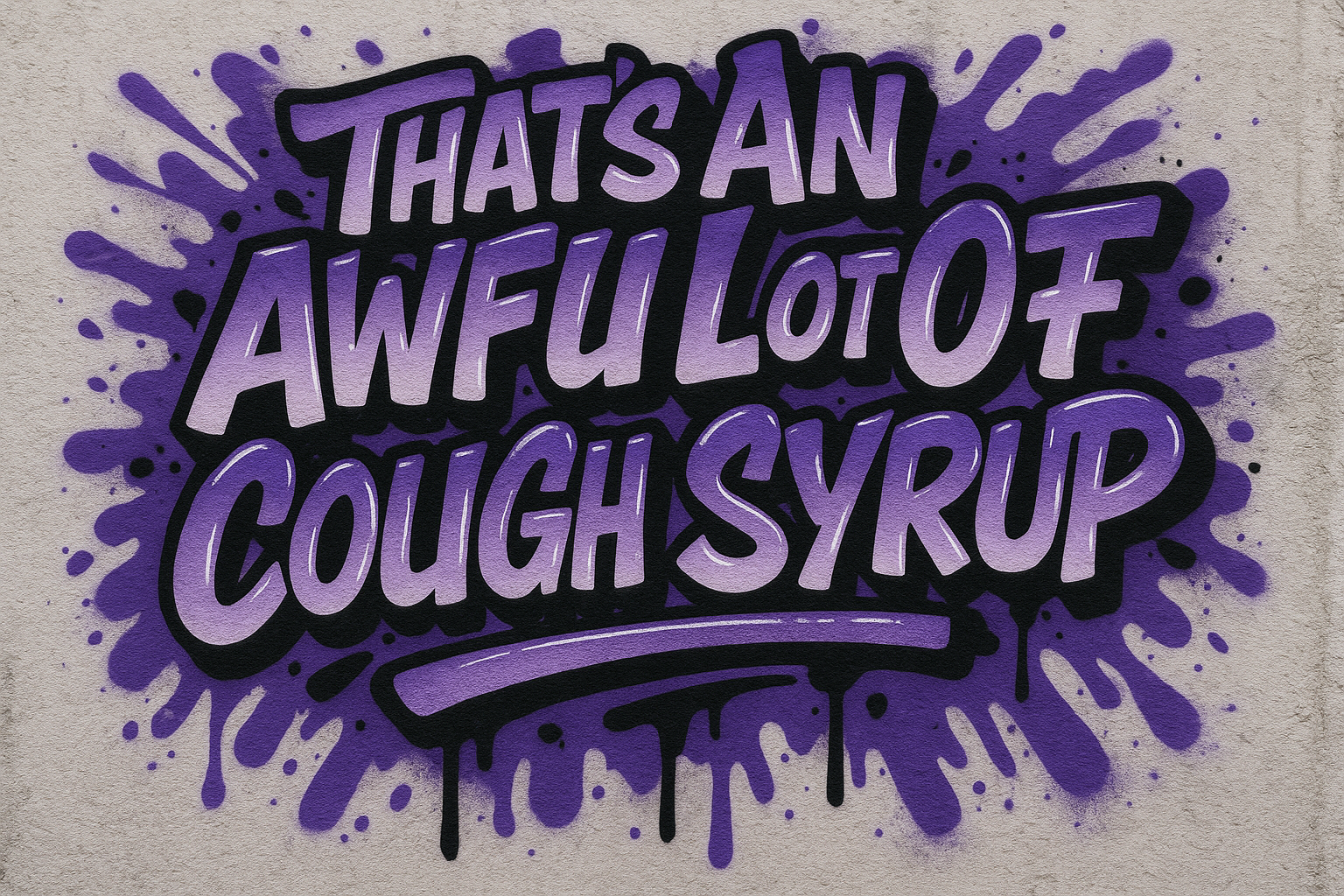 Cough Syrup Tee Shirt