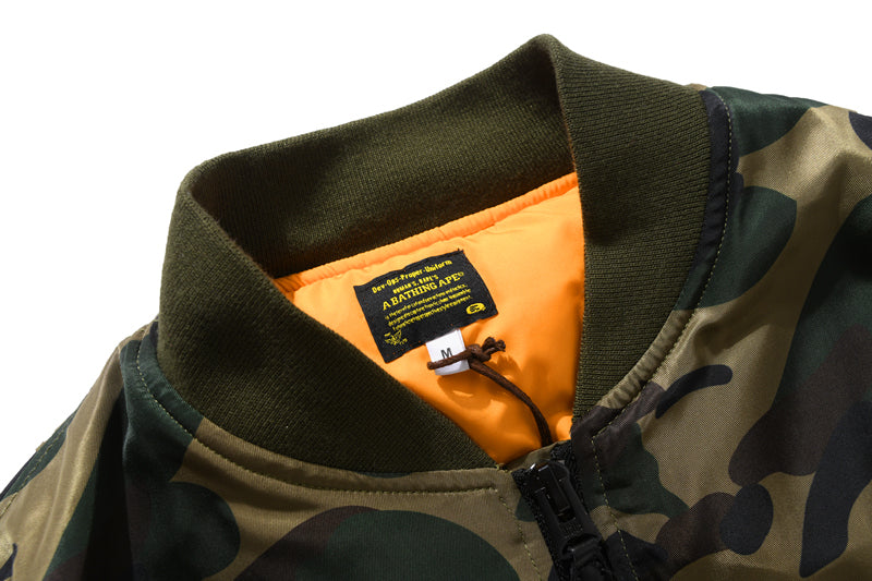 A BATHING APE® x UNDEFEATED BOMBER JACKET