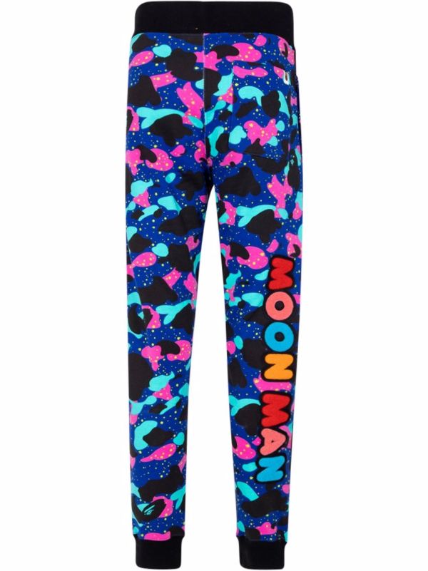 A BATHING APE® x Kid Cudi College Moon Man Sweat Pants