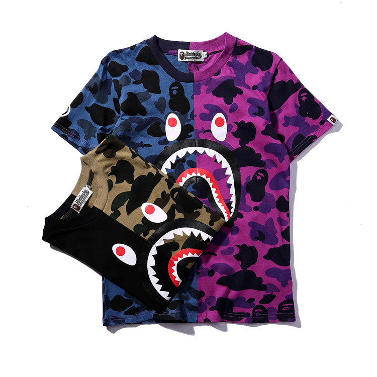 A BATHING APE® WGM Shark Mouth TEE