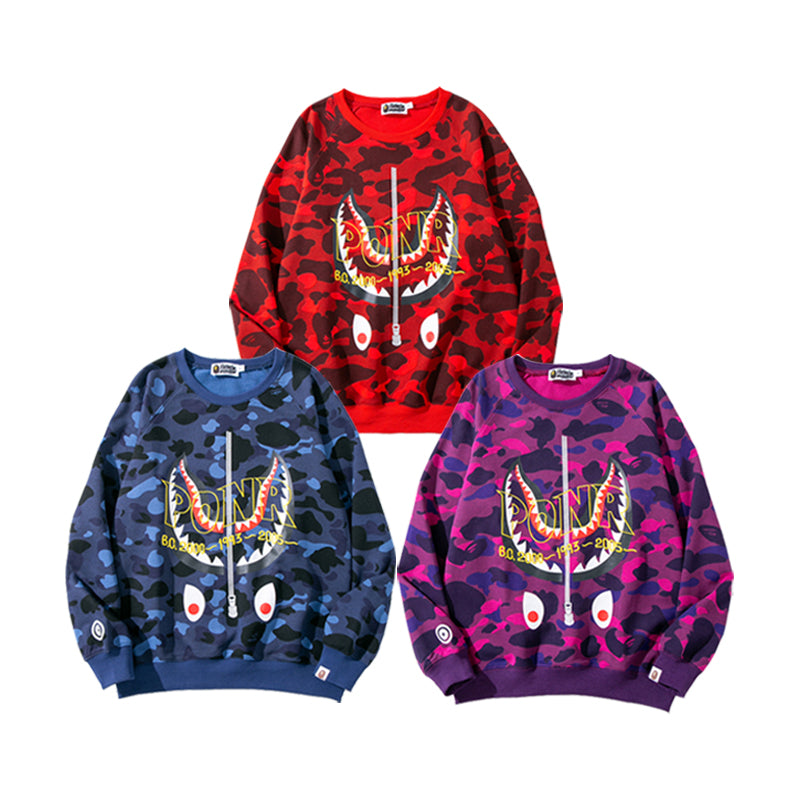 A BATHING APE® x PONR Crew Neck Sweater