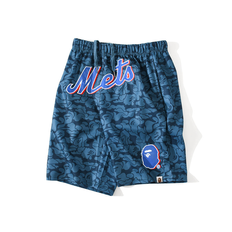 A BATHING APE® x Mitchell & Ness New York Mets Shorts