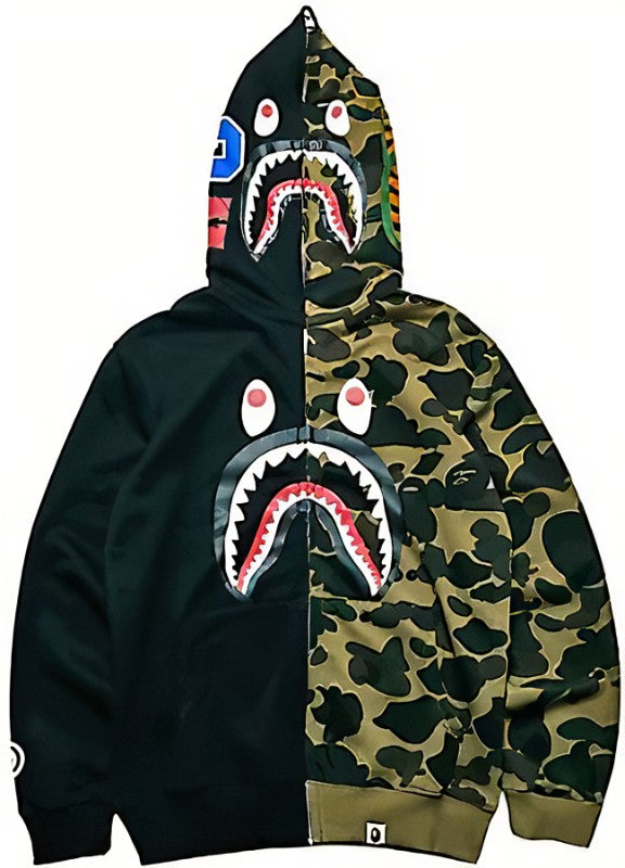 A BATHING APE® x WGM Shark Mouth Hoodie